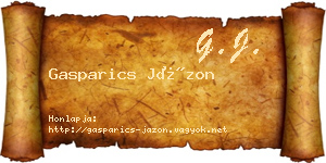 Gasparics Jázon névjegykártya
